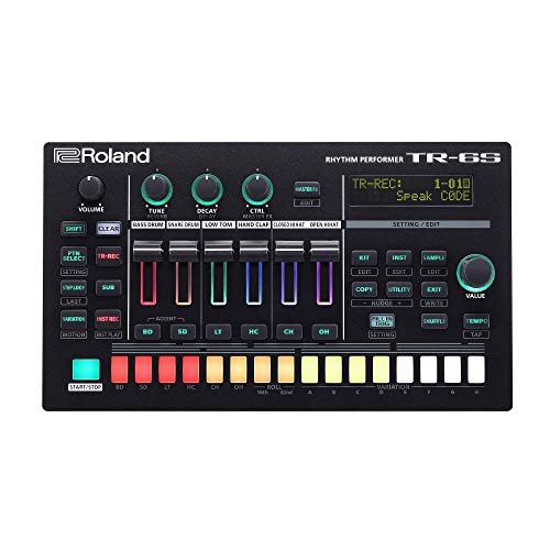 Roland Caja de ritmos TR-6S compacta con seis pistas para auténticos sonidos TR, muestras, sonidos FM y efectos
