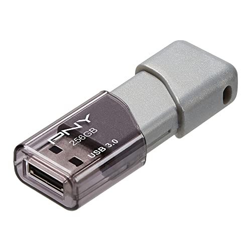 PNY P-FD256TBOP-GE 256GB USB 3.0 (3.1 Gen 1) Conector USB Tipo A Gris, Plata Unidad Flash USB - Memoria USB (256 GB, 3.0 (3.1 Gen 1), Conector USB Tipo A, 185 MB/s, Tapa, Gris, Plata)