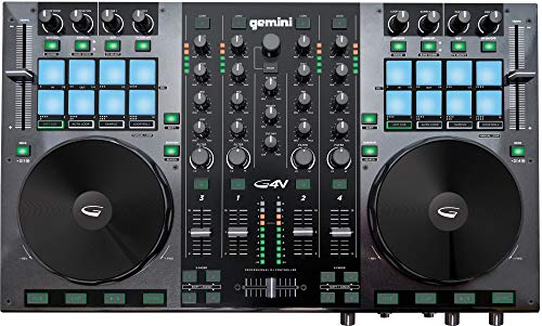 Gemini G4V - Controlador de DJ (USB), color negro