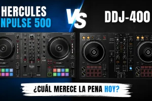 Hercules Inpulse 500 vs DDJ-400 comparativa de controladores DJ