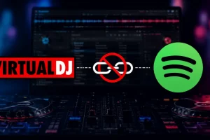 Virtual DJ Spotify sin integración oficial en 2026