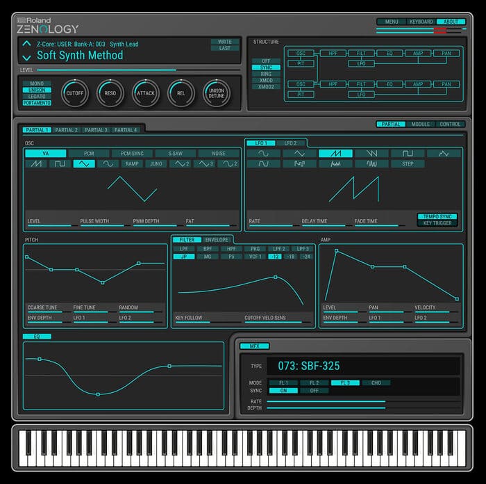 sintetizador gratuito de Roland