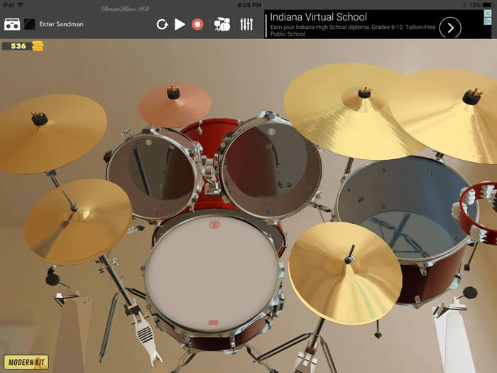 app de batería drumknee