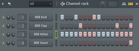 patrón de trap en FL Studio
