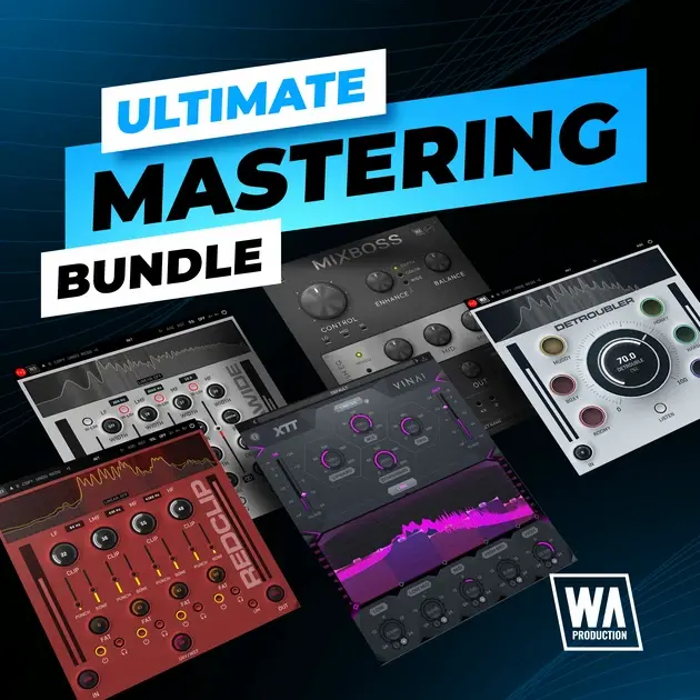 Ultimate Mastering Bundle de W.A. Production con varios plugins para mezcla y mastering