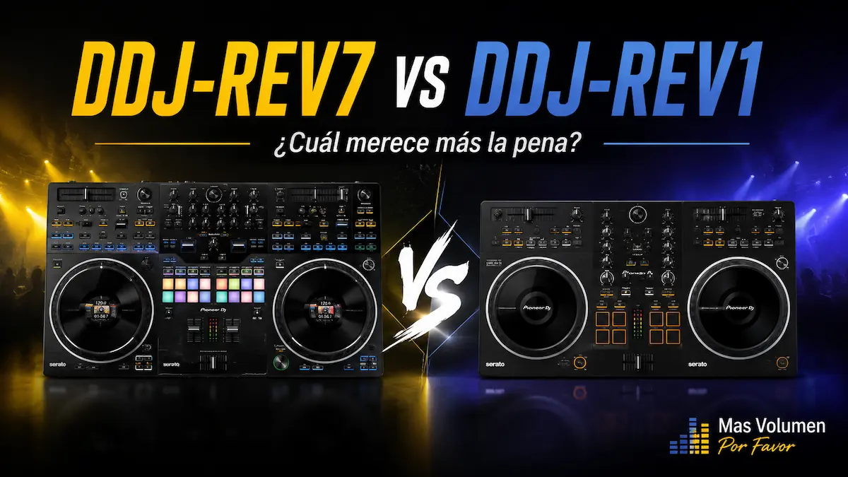 Comparativa DDJ-REV7 vs DDJ-REV1 para elegir qué controladora DJ merece más la pena