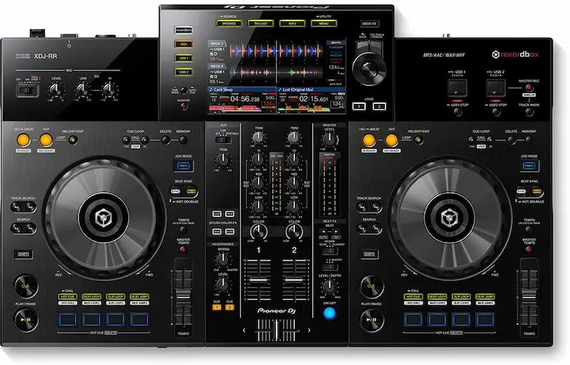 Controlador DJ Pioneer con pantalla
