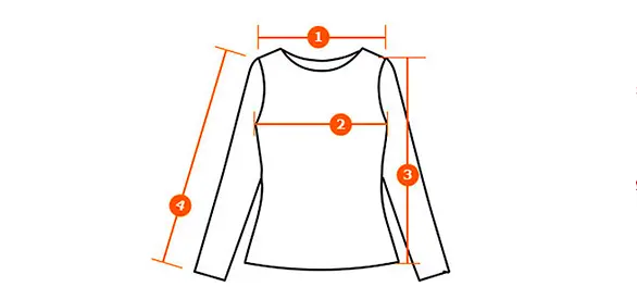 ejemplo sobre como medir una prenda de ropa