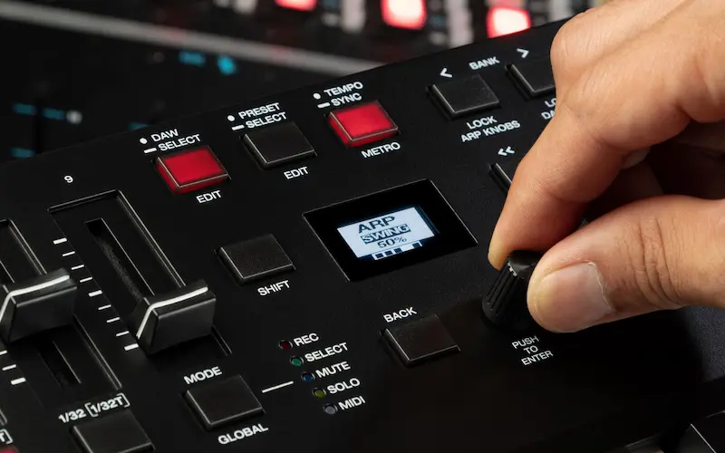 botones del teclado Oxygen 61 MKV