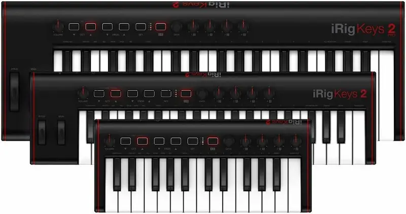 iRig 2 Keys, 3 teclados midi 