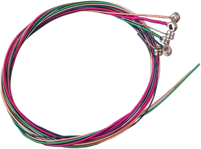 Cuerdas de guitarra de colores enrolladas - mejores opciones para 2025