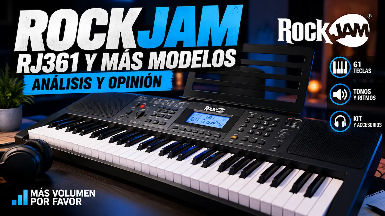 RockJam RJ561 y RJ361 teclado de 61 teclas análisis y opinión