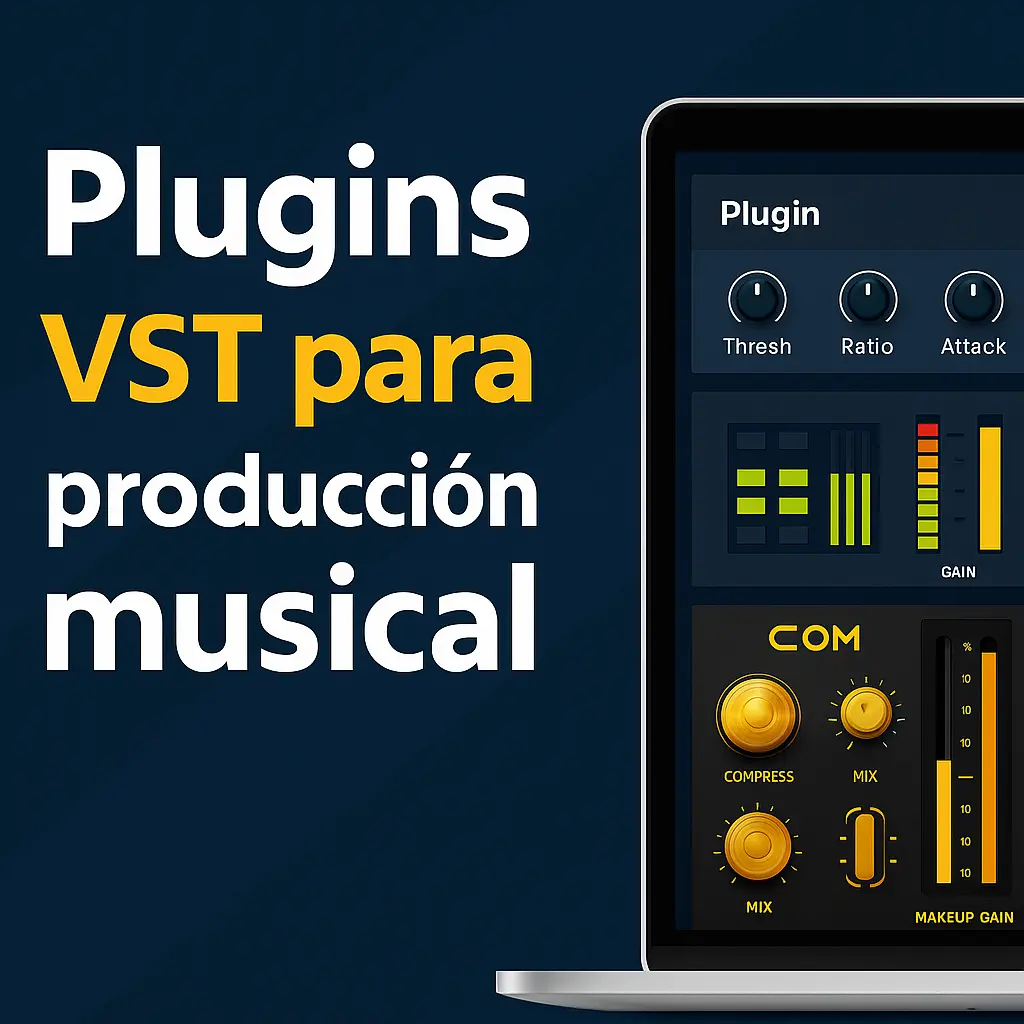 Imagen destacada de la categoría Plugins VST para producción musical