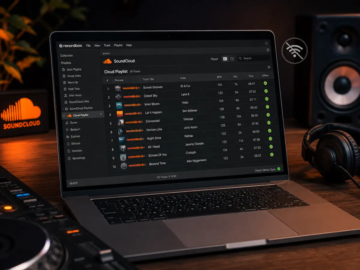 Canciones de SoundCloud disponibles offline en Rekordbox