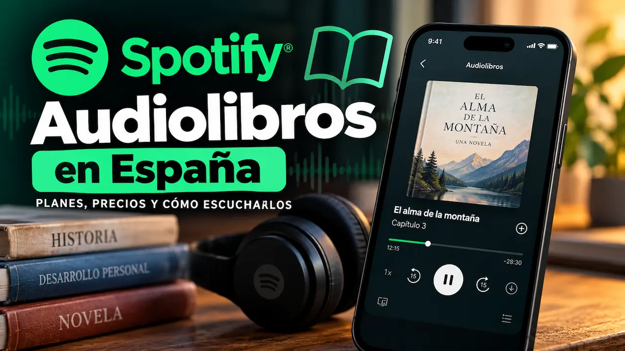 Spotify lanza audiolibros en España: 12 horas incluidas con Premium y más de 350.000 títulos
